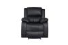 Picture of MARVIN Air Leather Manual Reclining Sofa Range (Black) - 1 Seat Recliner Chair (1R)