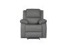 Picture of MARVIN Air Leather Manual Reclining Sofa Range with LED & Console & Wireless Charger (Grey)