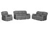 Picture of MARVIN Air Leather Manual Reclining Sofa Range (Grey) - 1 Seat Recliner Chair (1R)