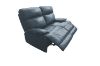 Picture of SOMIA Top-Grain Leather Manual Reclining Sofa Range (Dark Blue) - 3RR + 2RR Sofa Set