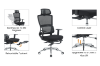 Picture of RIN Height Adjustable Mesh Office Chair with Hard Footrest