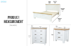 Picture of BRAMPTON Solid Wood Bedroom Combo Set in Super King Size - 4PC Combo