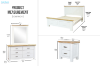 Picture of BRAMPTON Solid Wood Bedroom Combo Set in Queen Size - 5PC Combo