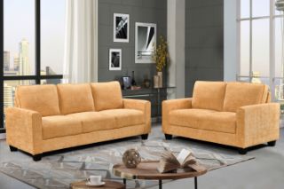 Picture of ANTONIA Fabric Sofa Range (Yellow) - 3+2 Sofa Set