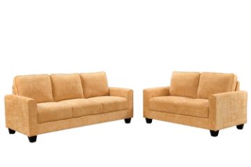 Picture of ANTONIA Fabric Sofa Range (Yellow) - 3+2 Sofa Set