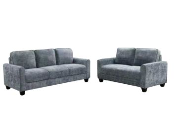 Picture of ANTONIA Fabric Sofa Range (Blue) - 2 Seater