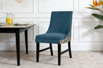 Picture of LANCEY High Back Dining Chair (Blue) - 2 Chairs in 1 Carton