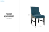 Picture of LANCEY High Back Dining Chair (Blue) - 2 Chairs in 1 Carton