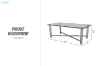 Picture of GLINT 127 Tempered Glass Top Coffee Table