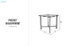 Picture of GLINT Tempered Glass Top Side Table
