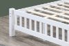 Picture of FORESTER Solid Wood Bed Frame (White) - Queen Size