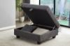 Picture of LIBERTY PREMIUM Chenille Fabric Sectional Sofa with Storage Ottoman (Dark Grey)