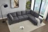 Picture of LIBERTY Premium Chenille Fabric Sectional Sofa (Dark Grey) - Chaise Facing Right