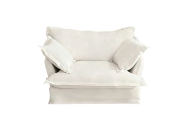 Picture of CAVINAS 3.5/2.5/1.5 Seater Fabric Sofa Range (Ivory) - 1.5 Seater