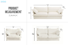 Picture of CAVINAS 3.5/2.5/1.5 Seater Fabric Sofa Range (Ivory) - 3.5 Seater