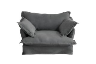 Picture of CAVINAS 3.5/2.5/1.5 Seater Fabric Sofa Range (Dark Grey) - 1.5 Seater