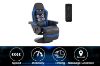 Picture of ZESTIE 360° Swivel Adjustable Height Massage Gaming Recliner Chair with Cupholder and Side Pocket (Blue & Black)