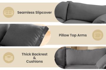 Picture of CAVINAS 3.5/2.5/1.5 Seater Fabric Sofa Range (Dark Grey) - 2.5 Seater