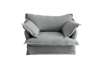 Picture of CAVINAS 3.5/2.5/1.5 Seater Fabric Sofa Range (Grey) - 1.5 Seater