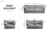 Picture of CAVINAS 3.5/2.5/1.5 Seater Fabric Sofa Range (Grey) - 2.5 Seater