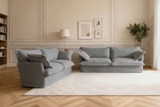 Picture of CAVINAS 3.5/2.5/1.5 Seater Fabric Sofa Range (Grey) - 3.5+2.5 Sofa Set