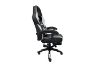 Picture of MOXIE 360° Swivel Adjustable Height Gaming Recliner Chair with Footrest (White & Black)