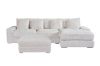 Picture of WINSTON Premium Fabric Modular Sectional Sofa with Ottoman (Beige) -  Chaise Facing Right with Ottoman (4PC Set)