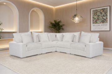 Picture of WINSTON Premium Fabric Modular Sofa (Beige) - 5PC Big Corner Set