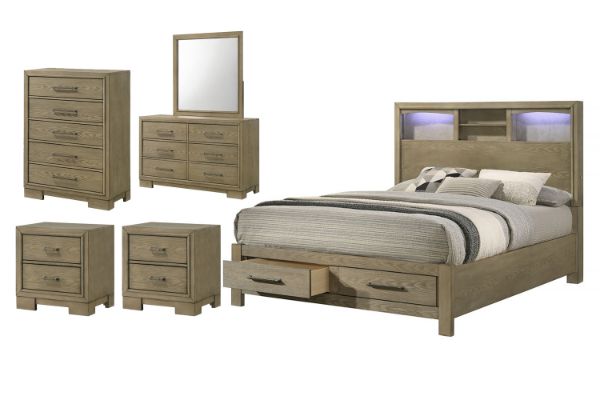 Picture of KENORA 4PC/5PC/6PC Bedroom Combo Set in Queen Size