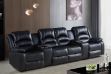 Picture of  [FLOOR MODEL CLEARANCE] DANISH Home Theatre Air Leather Sofa (Black)