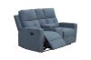 Picture of  [FLOOR MODEL CLEARANCE] WALKER Fabric 2‑Seater Manual Recliner Sofa with Console & Cup Holders