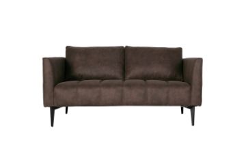 Picture of (FLOOR MODEL CLEARANCE) BARTLET 2 Seater Chocolate Air Leather Sofa
