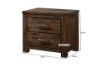 Picture of  [FLOOR MODEL CLEARANCE] VENTURA 2-Drawer Oak Bedside Table