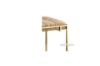 Picture of  [FLOOR MODEL CLEARANCE]  CANARY Gold Frame Velvet Foot Stool (Beige)