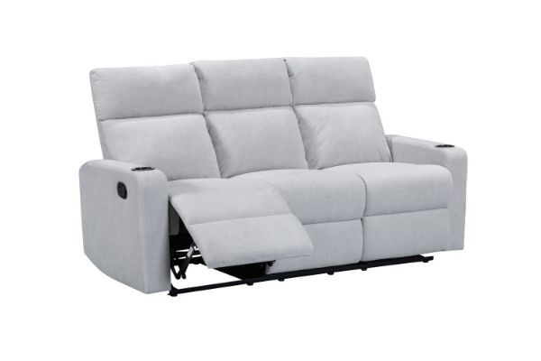 Picture of (FLOOR MODEL CLEARANCE) KIMMO 3 Seater Manual Reclining Sofa Range with Cup Holders