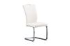 Picture of  [FLOOR MODEL CLEARANCE] EDAN High Back Dining Chair with Chromed Base (Pearl White)