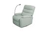 Picture of (FLOOR MODEL CLEARANCE) OLIVIO 360° Swivel Manual Recliner Lounge Chair With Mobile Holder (Light Green) 