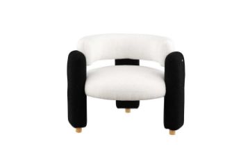 Picture of [FLOOR MODEL CLEARANCE] ADELL Accent Chair (White&Black) 