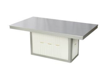 Picture of  [FLOOR MODEL CLEARANCE] SEAPORT 180 Dining Table (Champagne) 