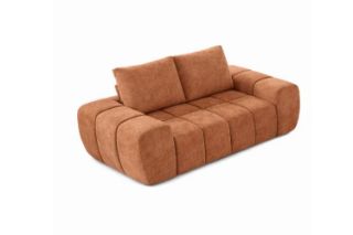 Picture of FABIEN 3/2 Seater Fabric Compressed Sofa Range (Brown)  - 2 Seater