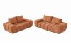 Picture of FABIEN 3/2 Seater Fabric Compressed Sofa Range (Brown)  - 3+2 Sofa Set