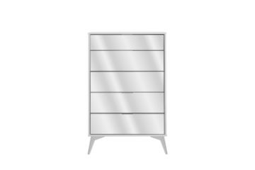 Picture of [FLOOR MODEL CLEARANCE] BRAYA 5-Drawer Tallboy with Mirror