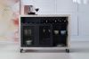 Picture of  [FLOOR MODEL CLEARANCE] RALYNA Wine Cabinet / Kitchen Island (Black) 