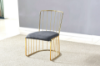 Picture of  [FLOOR MODEL CLEARANCE]  MARBELLO Gold Frame Dining Chair