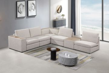 Picture of  [FLOOR MODEL CLEARANCE] DYNASTY Premium Modular Corner Sofa Set (Beige) 