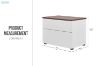 Picture of [FLOOR MODEL CLEARANCE] OLGA 2-Drawer Bedside Table