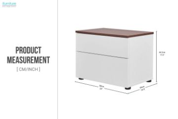 Picture of [FLOOR MODEL CLEARANCE] OLGA 2-Drawer Bedside Table