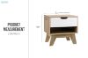 Picture of [FLOOR MODEL CLEARANCE] TIWA 1-Drawer Bedside Table