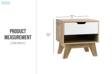 Picture of [FLOOR MODEL CLEARANCE] TIWA 1-Drawer Bedside Table