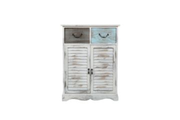Picture of [FLOOR MODEL CLEARANCE] CECILIA 2 Doors 2 Drawers Solid Wood Vintage Sideboard Cabinet